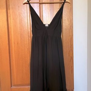 J Crew Black Silk Dress